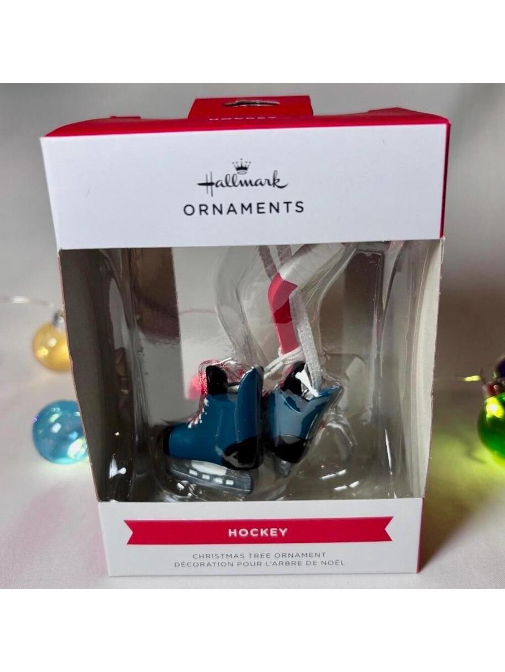 Hockey Stick and Skates - Hallmark Ornament - NRFB